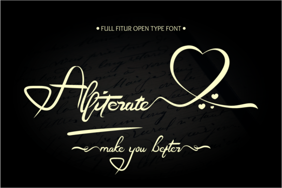 Alliterate Font Poster 1