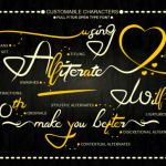 Alliterate Font Poster 2