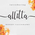 Allitta Font Poster 1