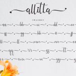 Allitta Font Poster 11