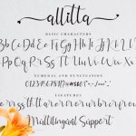 Allitta Font Poster 10