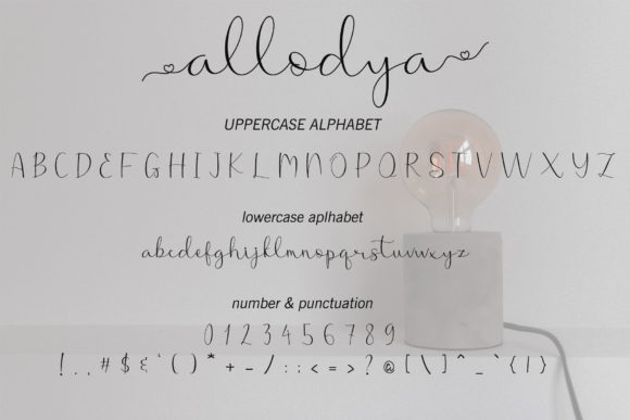 Allodya Font Poster 9