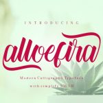 Alloefira Font Poster 1