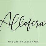 Allofera Font Poster 1