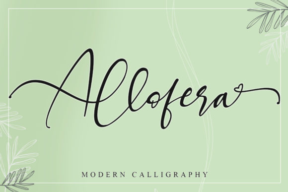 Allofera Font Poster 1