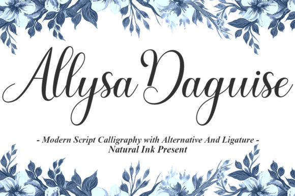 Allysa Daguise Font Poster 1