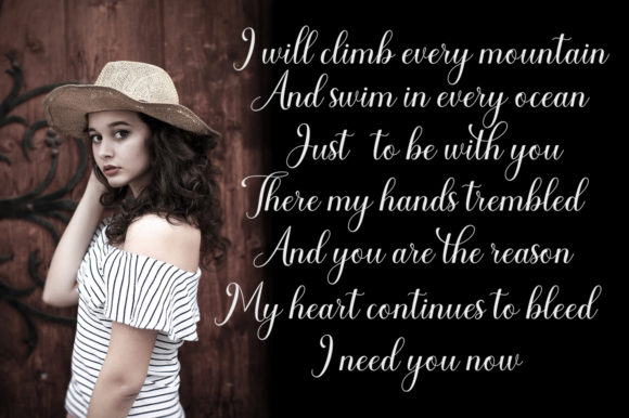 Allysa Daguise Font Poster 2