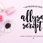 Allysa Script Font Poster 1