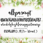 Allysa Script Font Poster 4