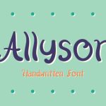 Allyson Font Poster 1
