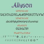 Allyson Font Poster 3