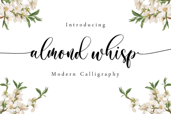 Almond Whisp Font Poster 1