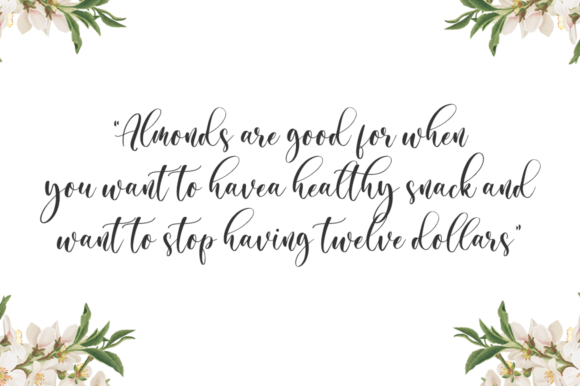Almond Whisp Font Poster 5