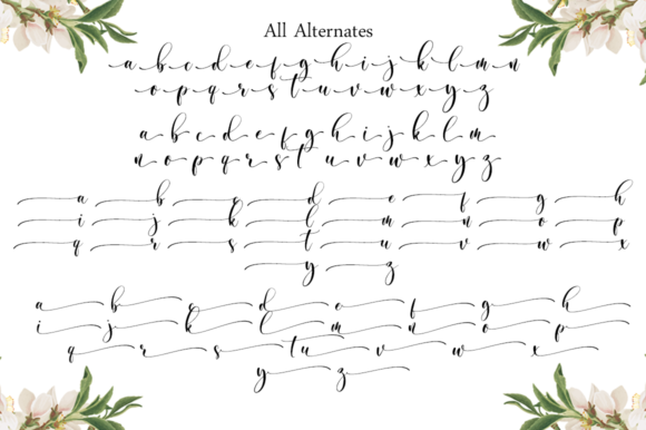 Almond Whisp Font Poster 10