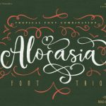 Alocasia Font Poster 1