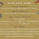 Alocasia Font Poster 13