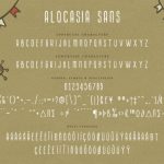 Alocasia Font Poster 14