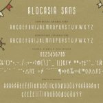 Alocasia Font Poster 14