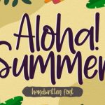 Aloha Summer Font Poster 1