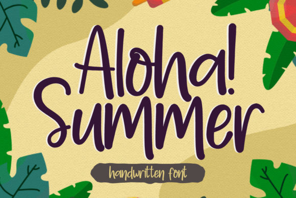 Aloha Summer Font Poster 1