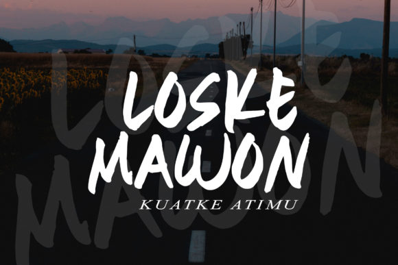 Aloska Font Poster 3