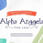 Alpha Anggela Font Poster 1