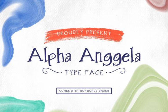 Alpha Anggela Font Poster 1