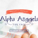 Alpha Anggela Font Poster 5