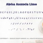 Alpha Anggela Font Poster 10
