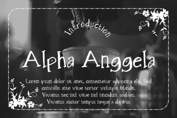 Alpha Anggela Font Poster 1