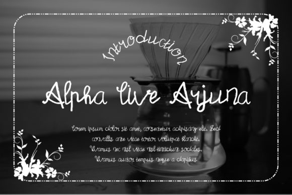 Alpha Live Arjuna Font Poster 1