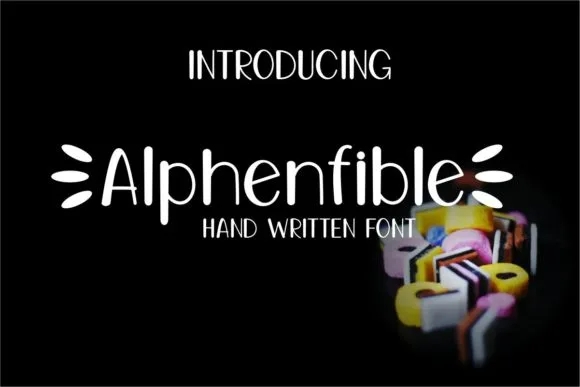Alphenfible Font Alphenfible Font Poster 1