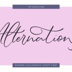 Alternation Font Poster 1