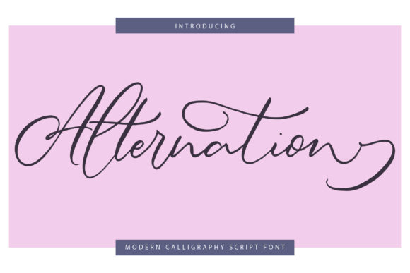 Alternation Font Poster 1