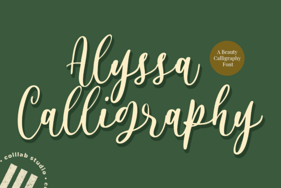 Alyssa Calligraphy Font Poster 1
