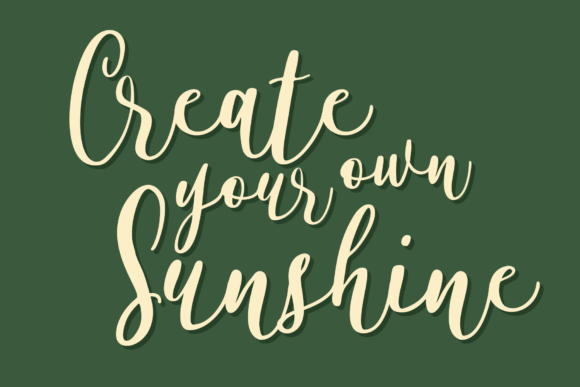 Alyssa Calligraphy Font Poster 2