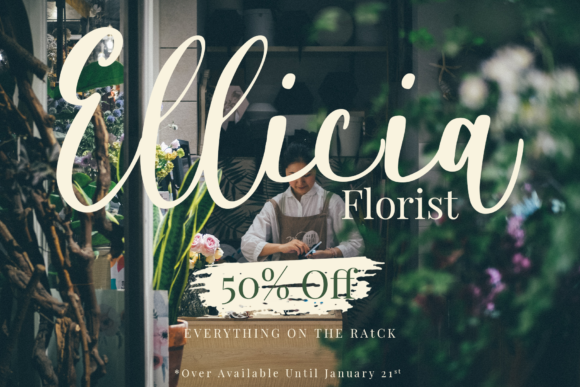 Alyssa Calligraphy Font Poster 4