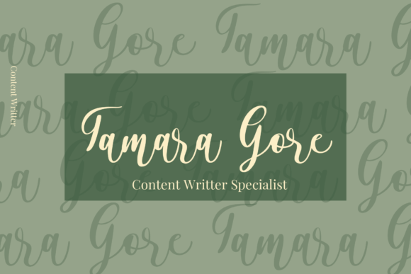 Alyssa Calligraphy Font Poster 6