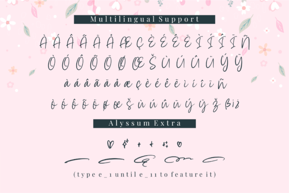 Alyssum Font Poster 7