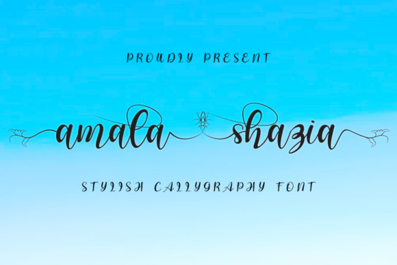 Amala Shazia Font Poster 1