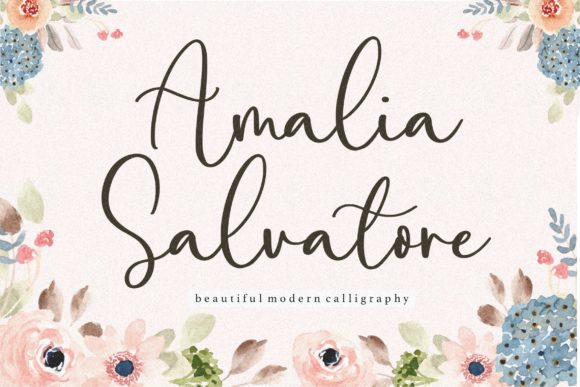 Amalia Salvatore Font Poster 1