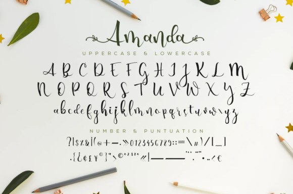 Amanda Font Poster 6