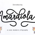 Amardiola Font Poster 1