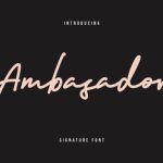 Ambasador Font Poster 1