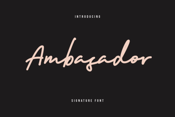 Ambasador Font Poster 1