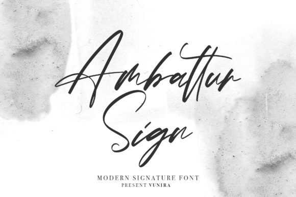 Ambattur Sign Font Poster 1