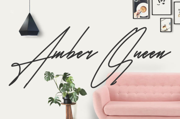 Amber Queen Font Poster 6