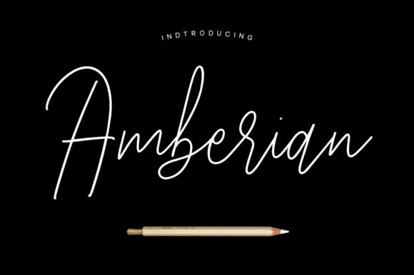 Amberian Font Poster 1