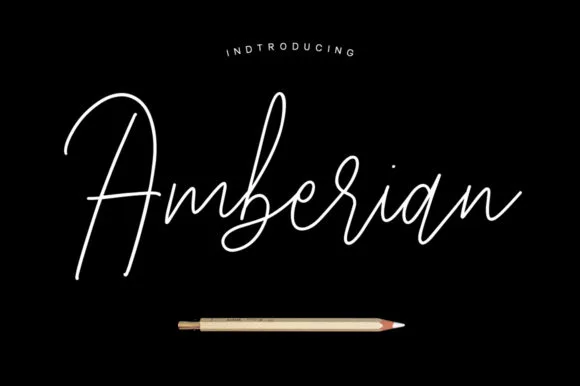 Amberian Font Amberian Font Poster 1
