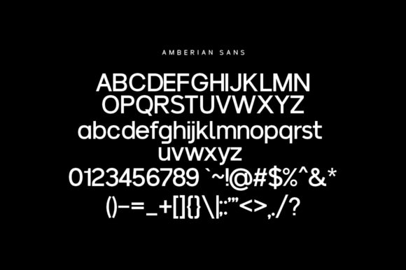 Amberian Font Poster 10